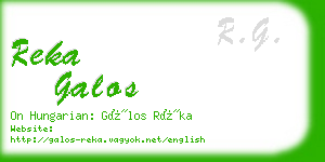 reka galos business card